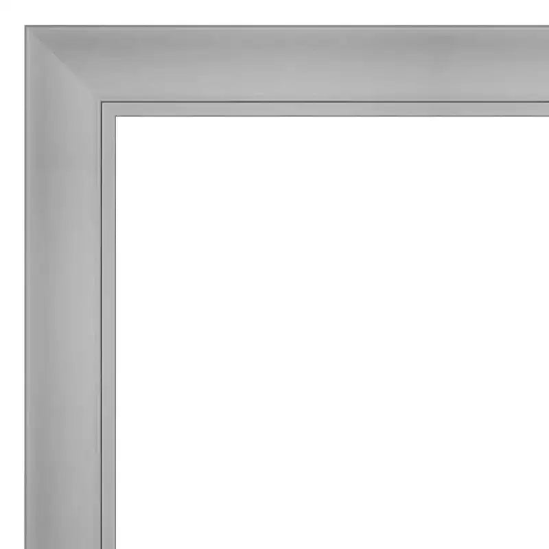 Miroir mural de salle de bain non biseauté nickel poli