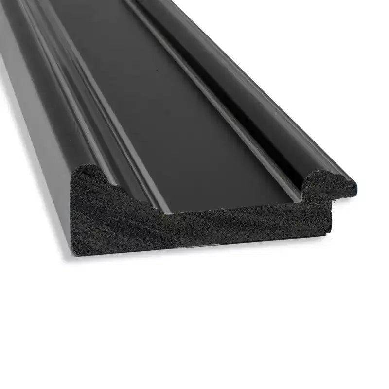 Miroir mural noir sans biseau