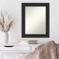 Miroir mural noir sans biseau