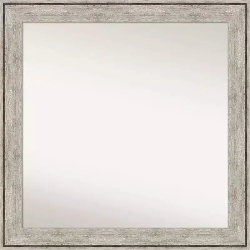 31" x 31" Square Wall Mirror with Crackled Frame, No Assembly - Amanti Art