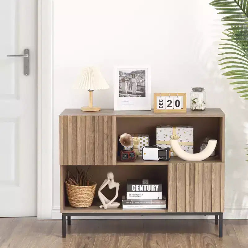 Storage Cabinet with Display Shelf, Buffet Sideboard Cabinet, Console Sofa Table Accent Cabinet