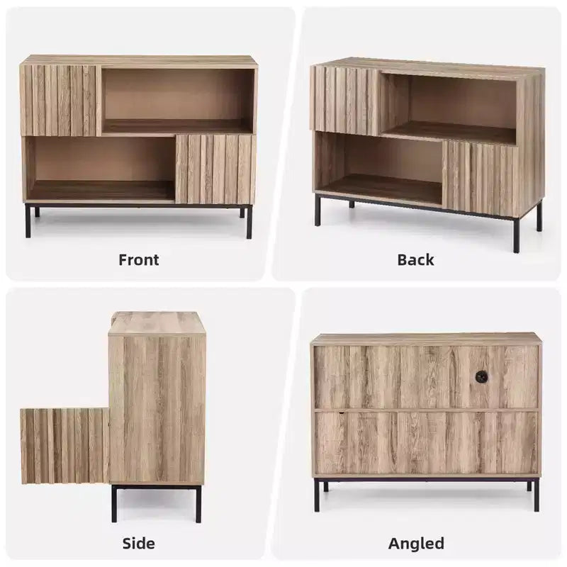Armoire de rangement avec étagère d'exposition, buffet/bahut