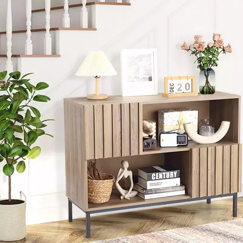 Armoire de rangement avec étagère d'exposition, buffet/bahut