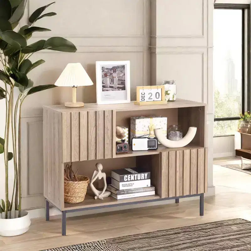 Armoire de rangement avec étagère d'exposition, buffet/bahut