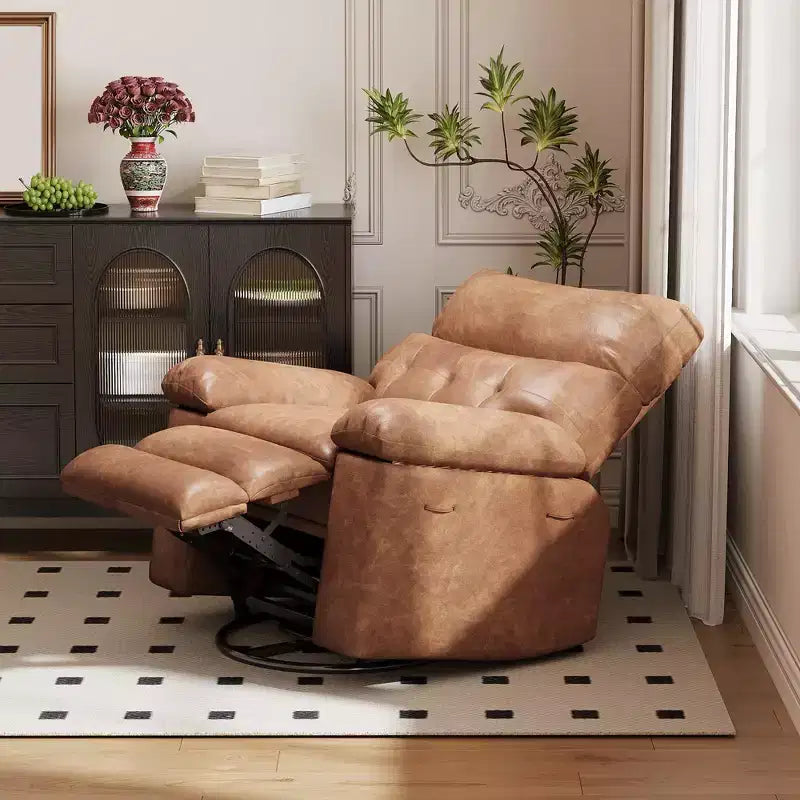 Fauteuil inclinable surdimensionné, fauteuil inclinable manuel avec rembourrage éponge 1,5X