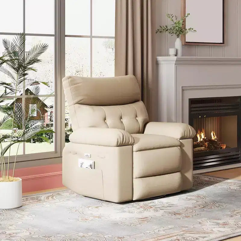 Fauteuil inclinable surdimensionné, fauteuil inclinable manuel avec rembourrage éponge 1,5X