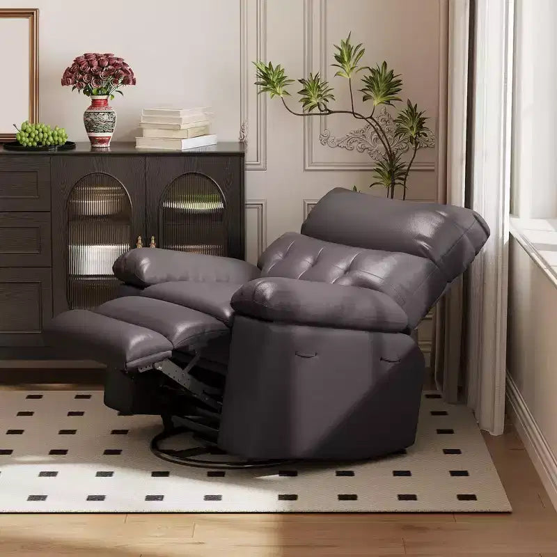 Fauteuil inclinable surdimensionné, fauteuil inclinable manuel avec rembourrage éponge 1,5X