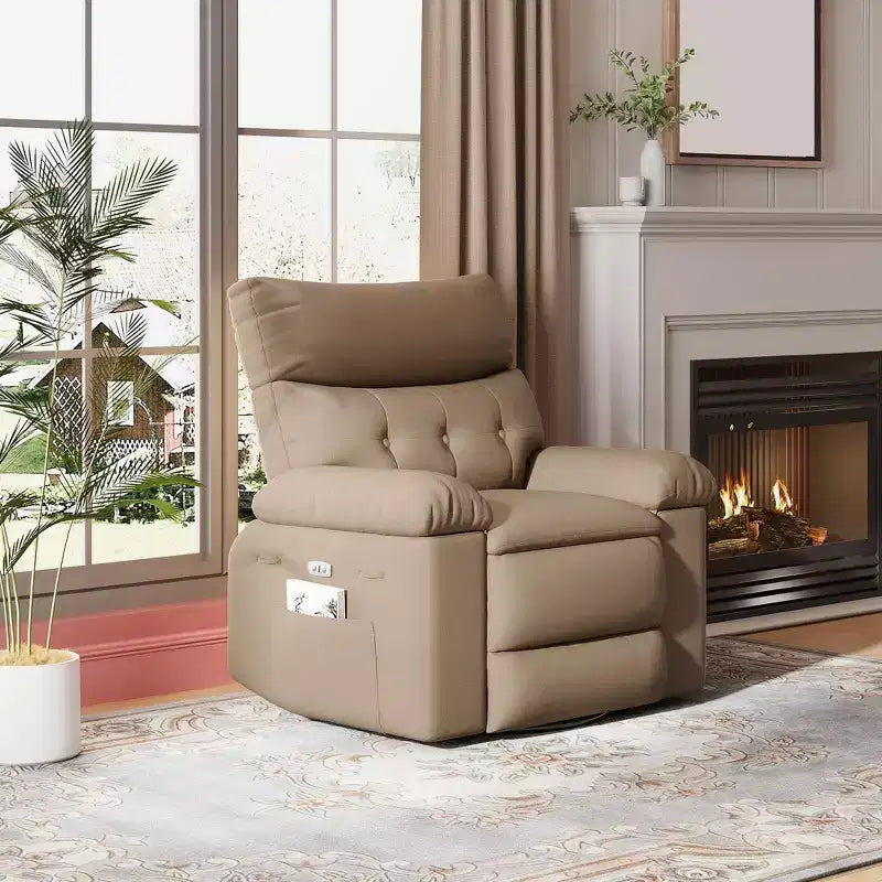 Fauteuil inclinable surdimensionné, fauteuil inclinable manuel avec rembourrage éponge 1,5X