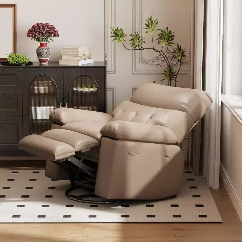 Fauteuil inclinable surdimensionné, fauteuil inclinable manuel avec rembourrage éponge 1,5X