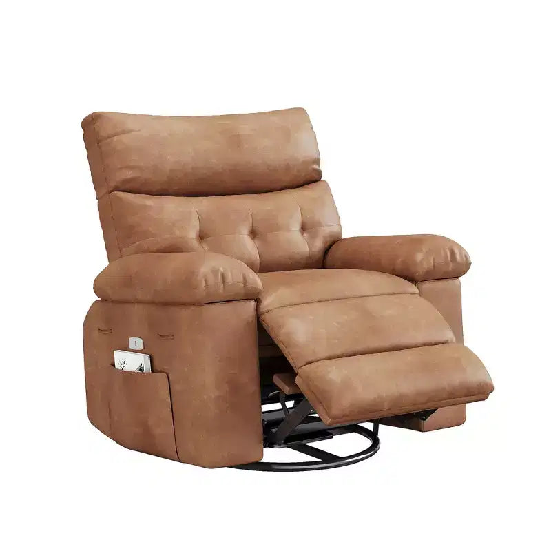 Fauteuil inclinable surdimensionné, fauteuil inclinable manuel avec rembourrage éponge 1,5X