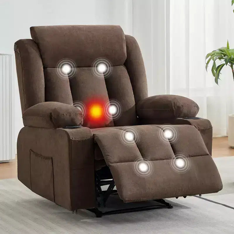Fauteuil inclinable, Canapé inclinable manuel avec massage et chaleur