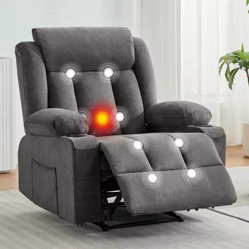 Fauteuil inclinable, Canapé inclinable manuel avec massage et chaleur