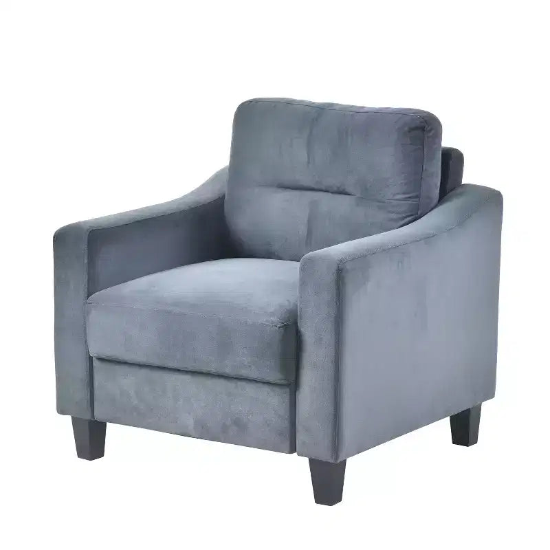 Canapé simple rembourré en velours Fauteuil d'appoint moderne