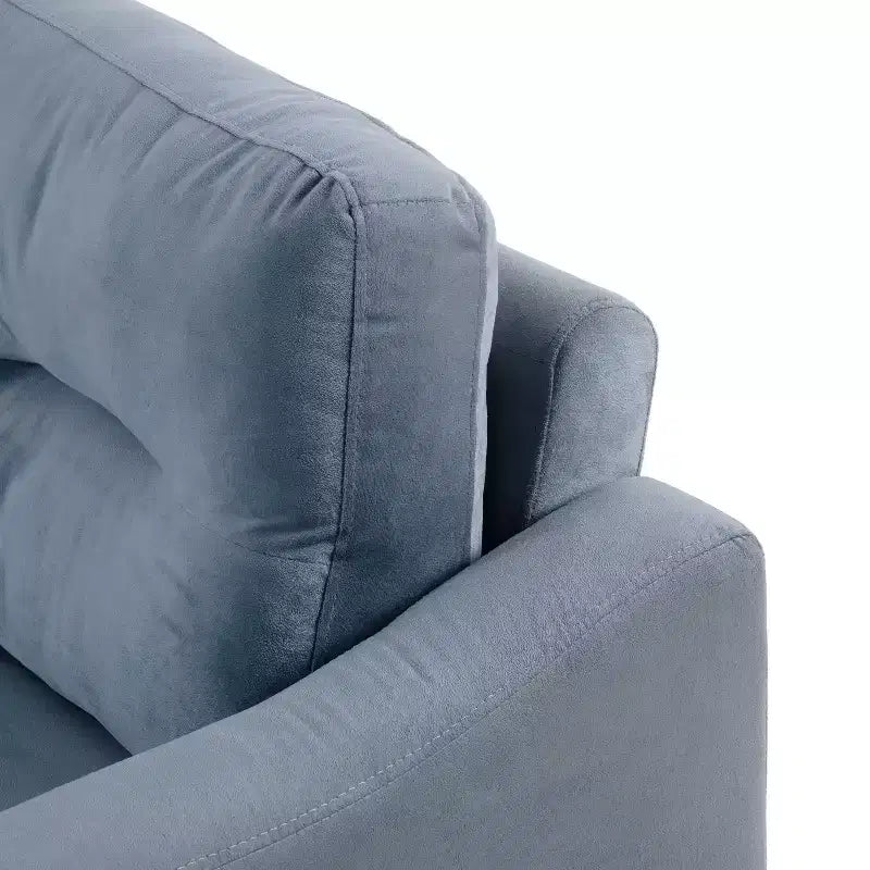 Canapé simple rembourré en velours Fauteuil d'appoint moderne