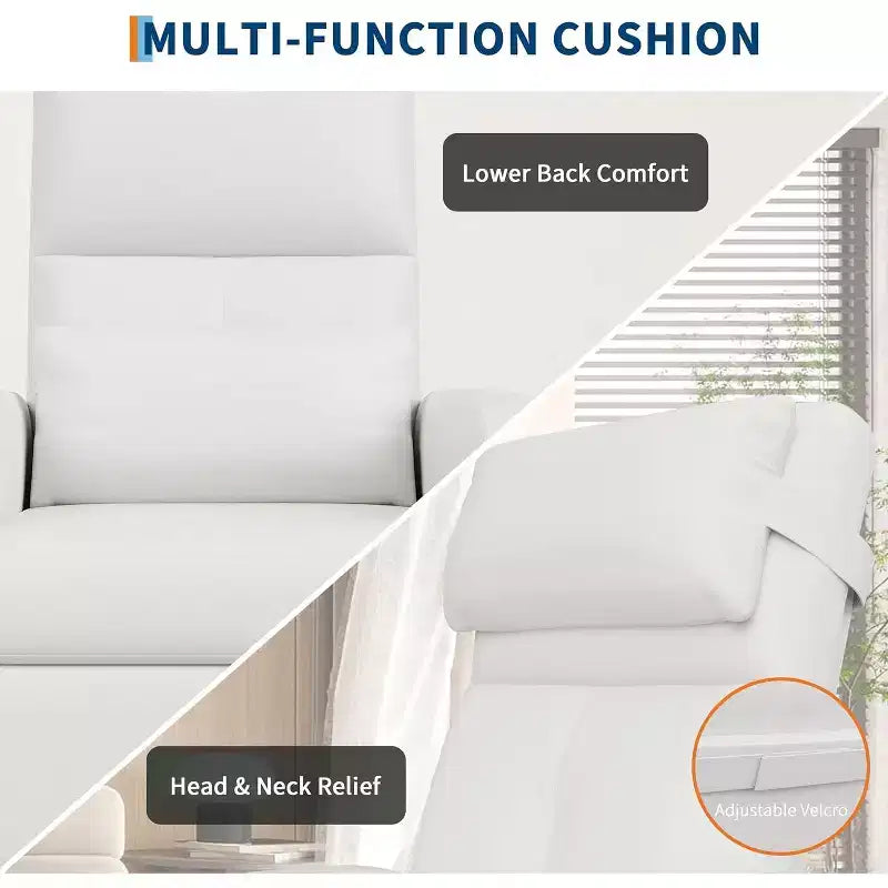 Fauteuil inclinable électrique ergonomique avec fonctions de massage et de chauffage