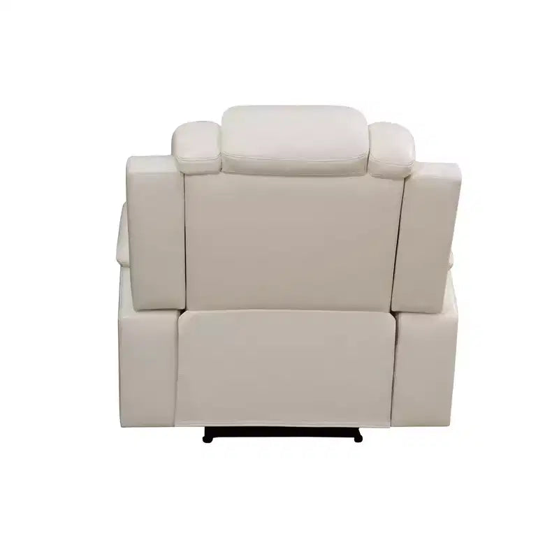 Fauteuil inclinable électrique en cuir avec port USB