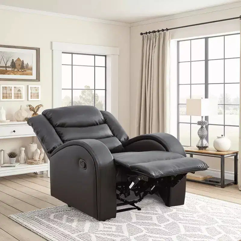 Fauteuil inclinable électrique, fauteuil inclinable électrique en similicuir avec dossier réglable