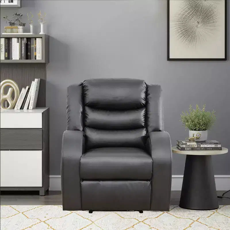 Fauteuil inclinable électrique, fauteuil inclinable électrique en similicuir avec dossier réglable