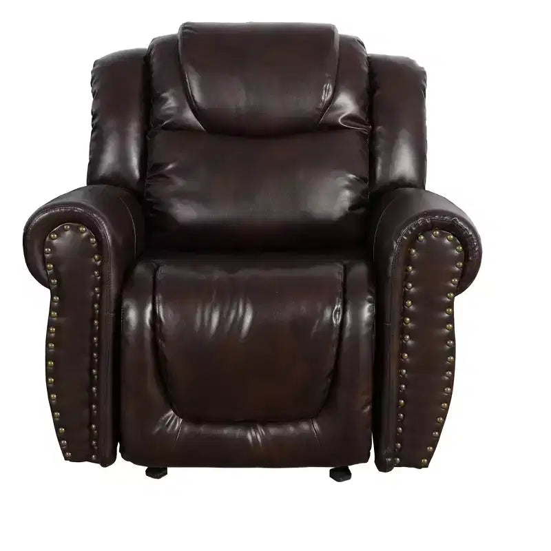 Fauteuil inclinable, fauteuil relax en cuir respirant avec dossier réglable