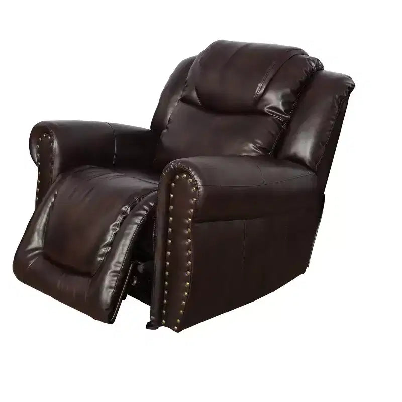 Fauteuil inclinable, fauteuil relax en cuir respirant avec dossier réglable