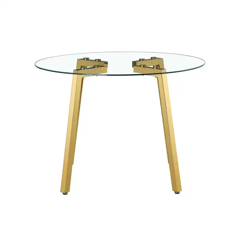 Table à manger élégante en verre trempé, Table de cuisine