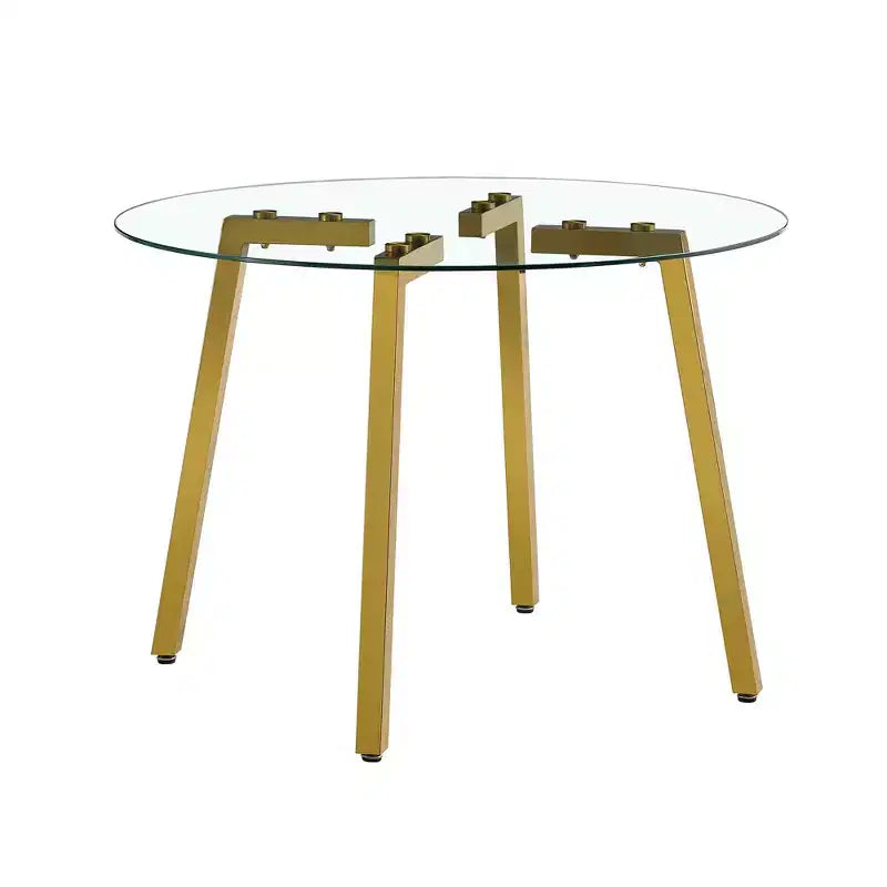Table à manger élégante en verre trempé, Table de cuisine