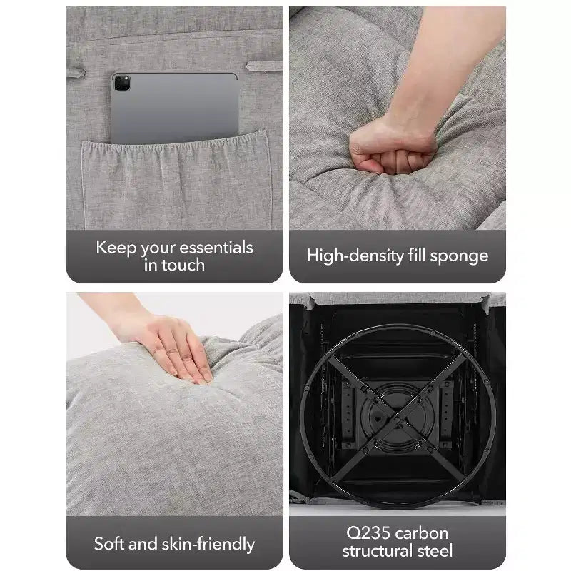 Fauteuil inclinable à bascule, Fauteuil à bascule pivotant à 360°, Canapé inclinable individuel