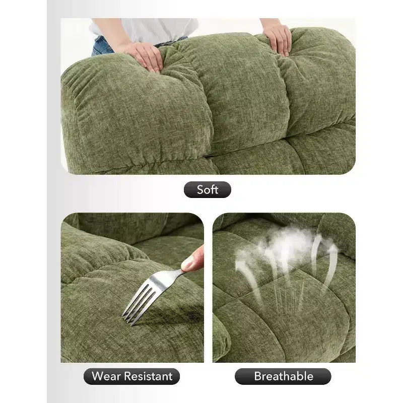 Fauteuil inclinable à bascule, Fauteuil à bascule pivotant à 360°, Canapé inclinable individuel