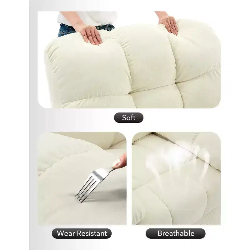 Fauteuil inclinable à bascule, Fauteuil à bascule pivotant à 360°, Canapé inclinable individuel