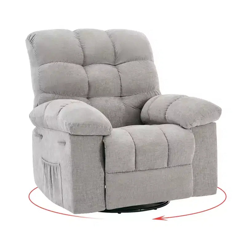 Fauteuil inclinable à bascule, Fauteuil à bascule pivotant à 360°, Canapé inclinable individuel