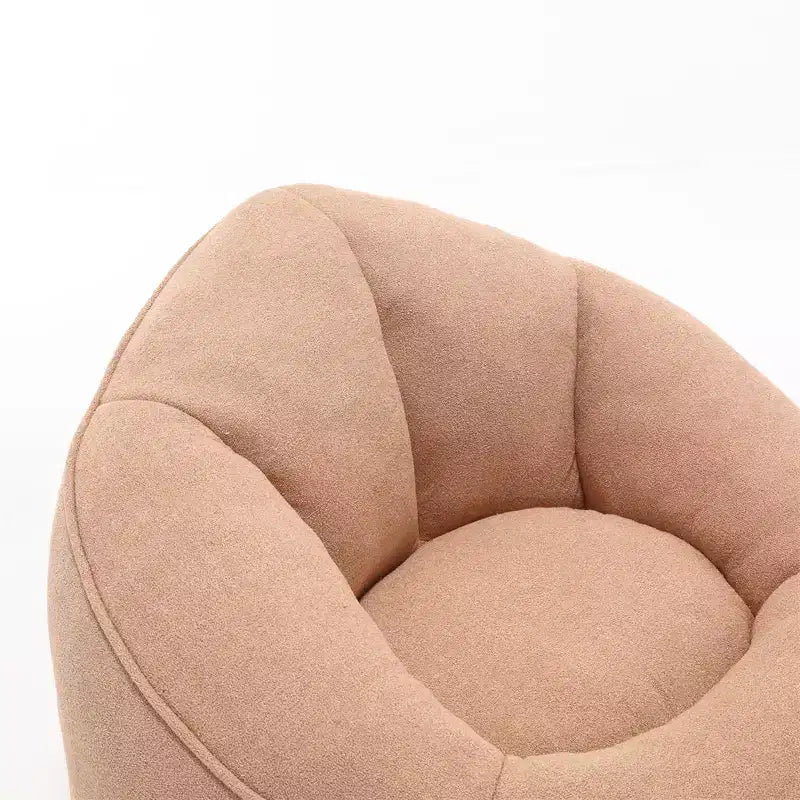 Pouf Géant, Fauteuils Poires en Mousse Haute Densité avec Repose-Pieds