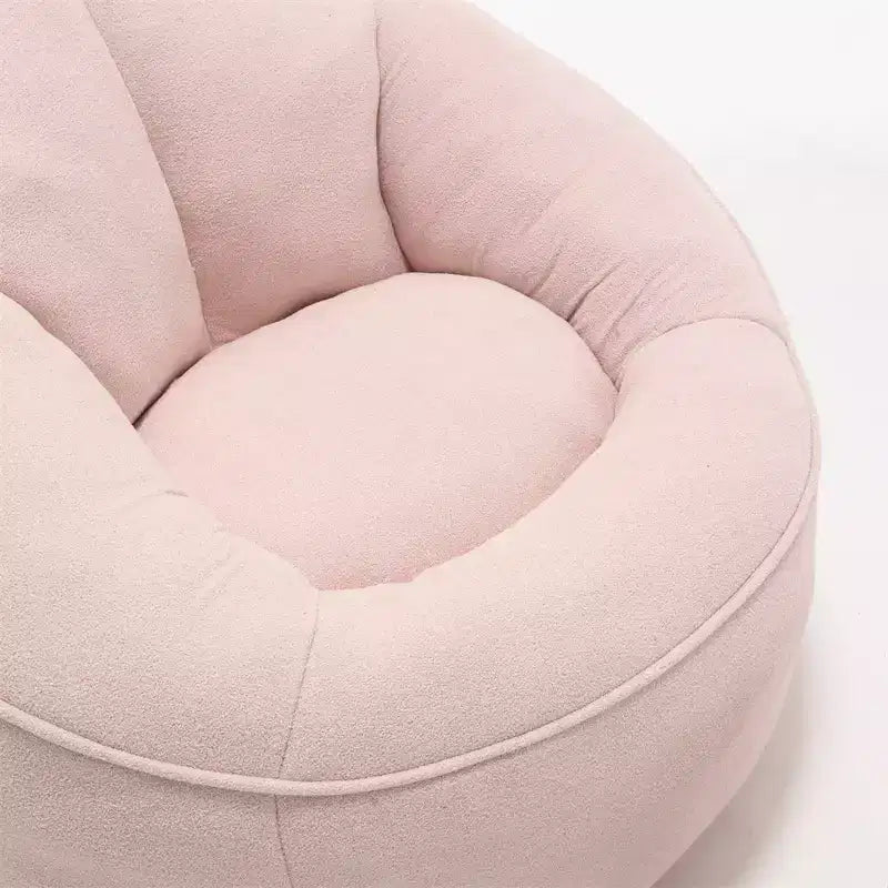 Pouf Géant, Fauteuils Poires en Mousse Haute Densité avec Repose-Pieds