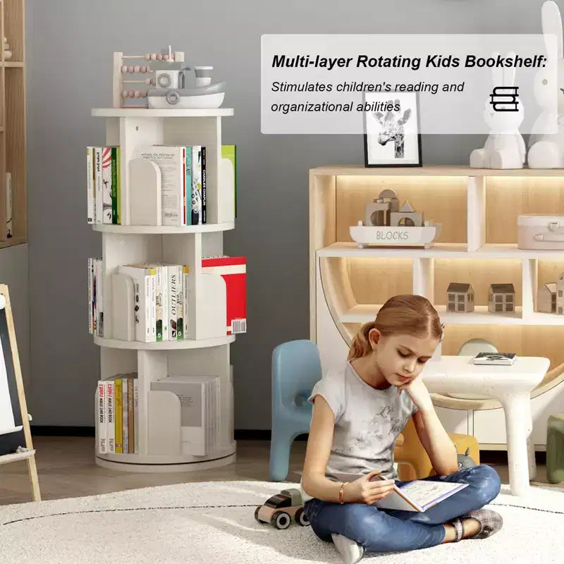 Étagère de rangement à trois niveaux, adaptée aux enfants et aux adultes