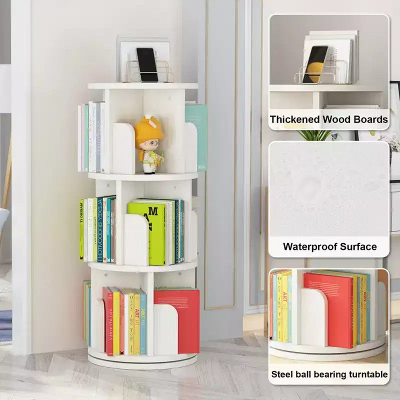 Étagère de rangement à trois niveaux, adaptée aux enfants et aux adultes