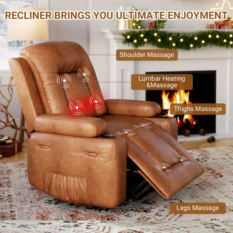 Fauteuil inclinable releveur électrique en cuir, Fauteuil inclinable réglable, Canapé simple ergonomique