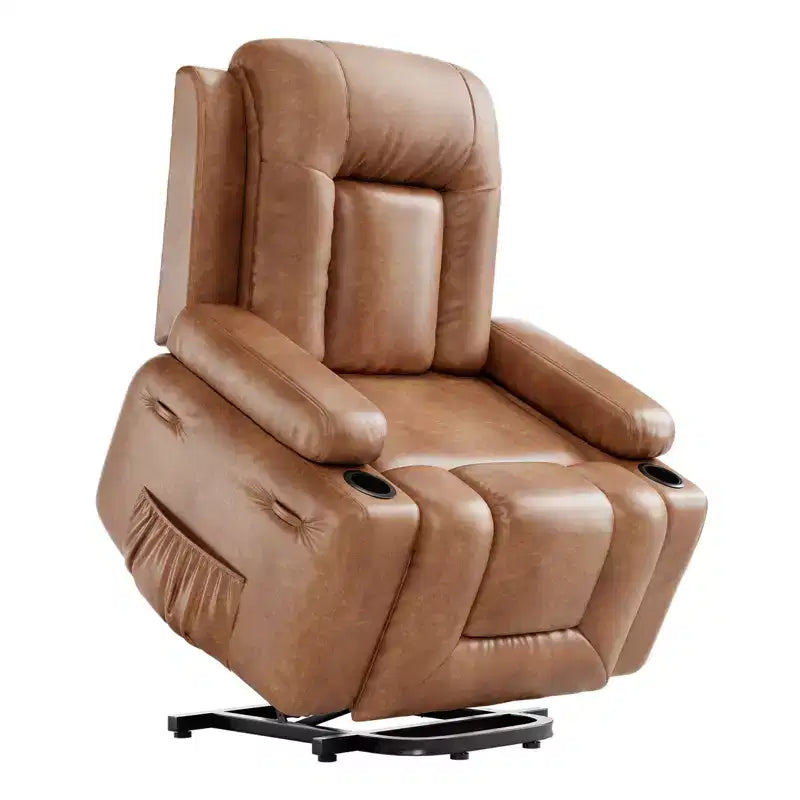 Fauteuil inclinable releveur électrique en cuir, Fauteuil inclinable réglable, Canapé simple ergonomique