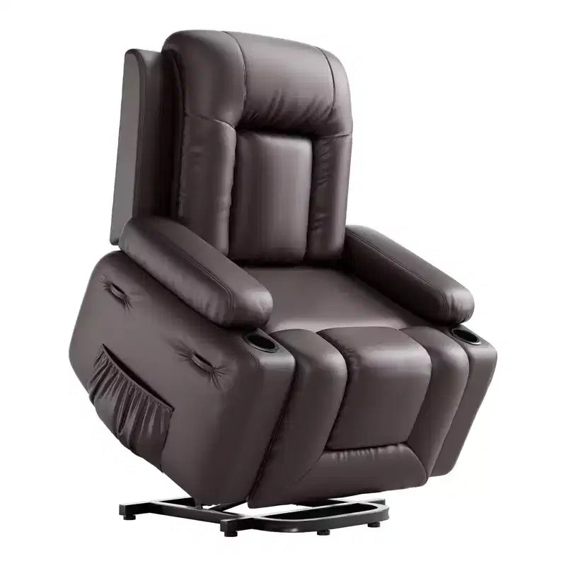 Fauteuil inclinable releveur électrique en cuir, Fauteuil inclinable réglable, Canapé simple ergonomique