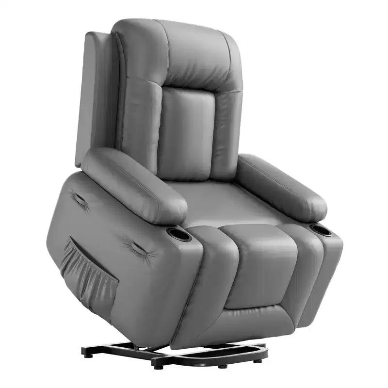 Fauteuil inclinable releveur électrique en cuir, Fauteuil inclinable réglable, Canapé simple ergonomique