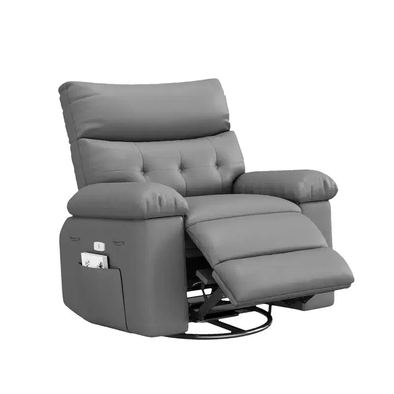 Fauteuil inclinable électrique en cuir, fauteuil inclinable réglable, rembourrage éponge 1,5X