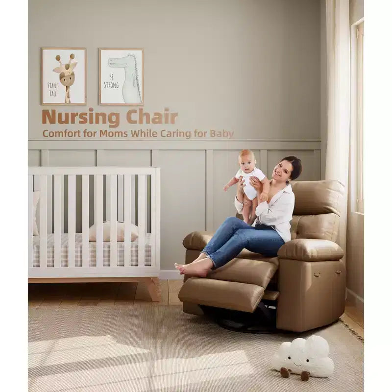 Fauteuil relax massant et chauffant extra-large, pivotant à 360°