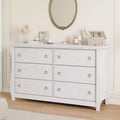 6-Drawer Dresser for Bedroom, 47.2 Wide Freestanding Wooden Storage Chest, Modern Closet Organizer Cabinet for Living Room, Entryway & Hallway
