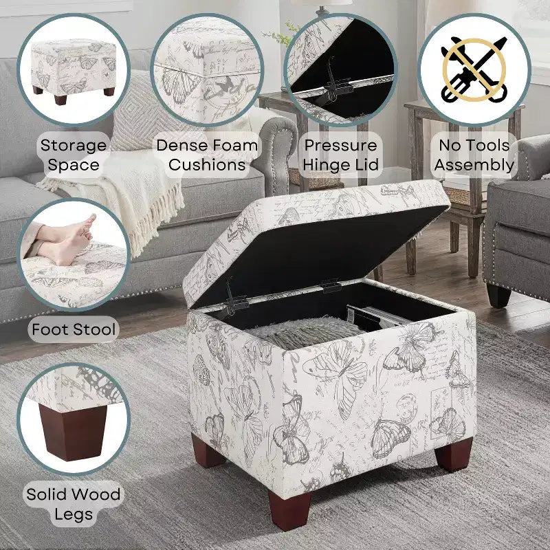 Pouf de rangement