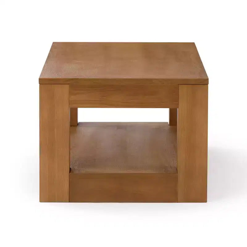Table basse rectangulaire moderne avec étagère inférieure