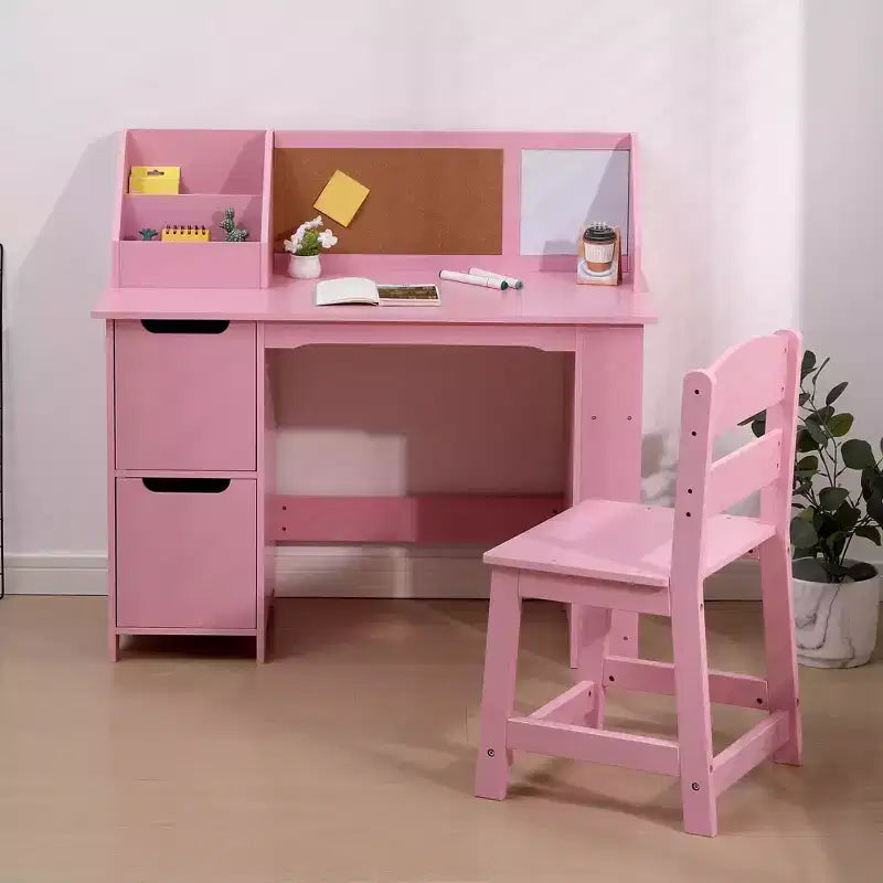 Bureau d'apprentissage pour enfants avec étagère à livres