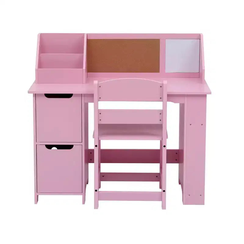 Bureau d'apprentissage pour enfants avec étagère à livres