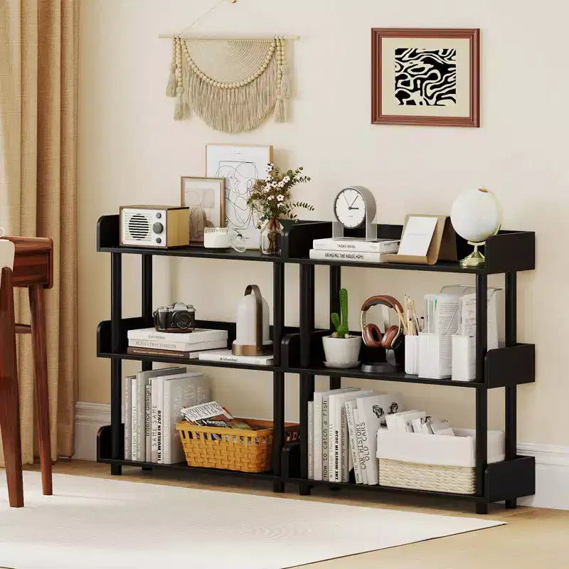 Étagère à 3 niveaux avec kit anti-basculement, style industriel
