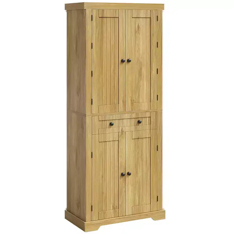 Meuble de Rangement de Cuisine avec Portes et Étagères, Garde-Manger