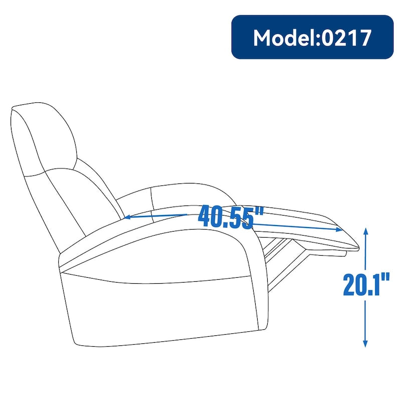 Leatheraire Swivel and Rocker Power Recliner Chair with Lumbar Support, Max Swivel Degree 270, USB and Type-C Ports