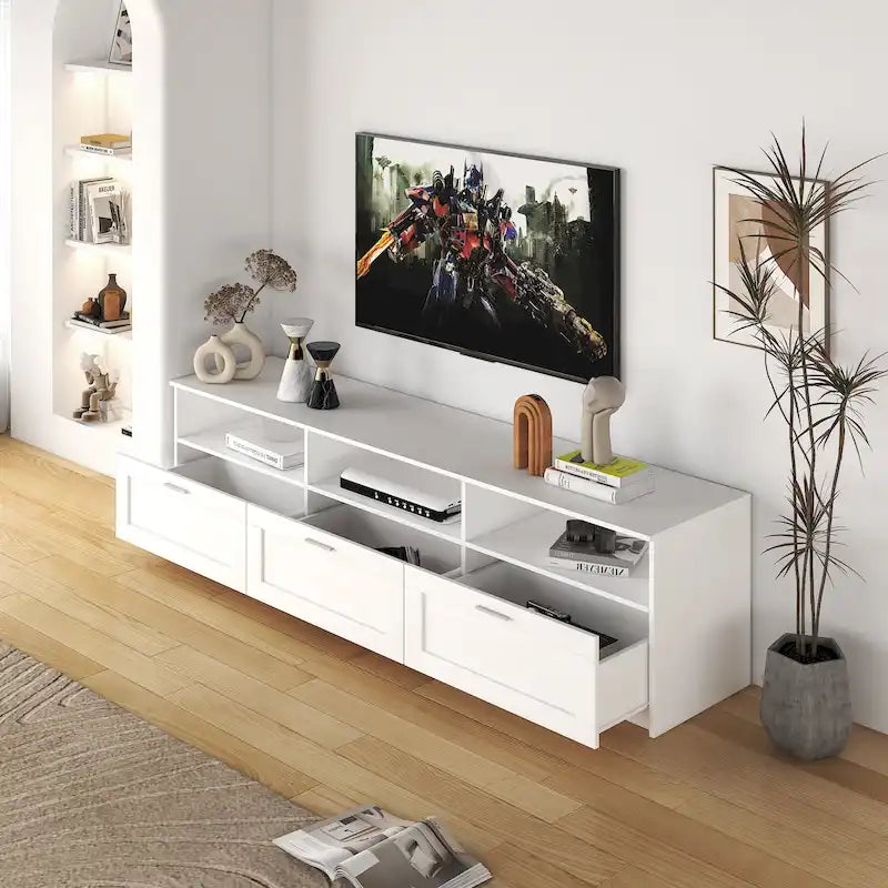 70.87 TV Stand with 3 Storage Spaces & 3 Drawers