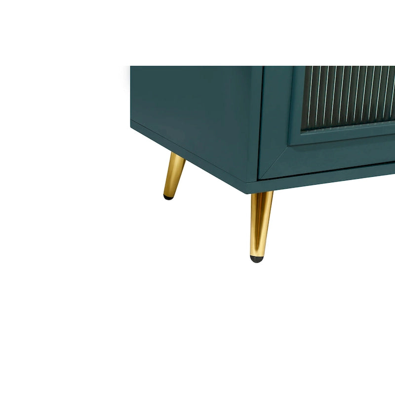 60 TV Stand with Storage Cabinet & Adjustable Shelves for 65 TVs